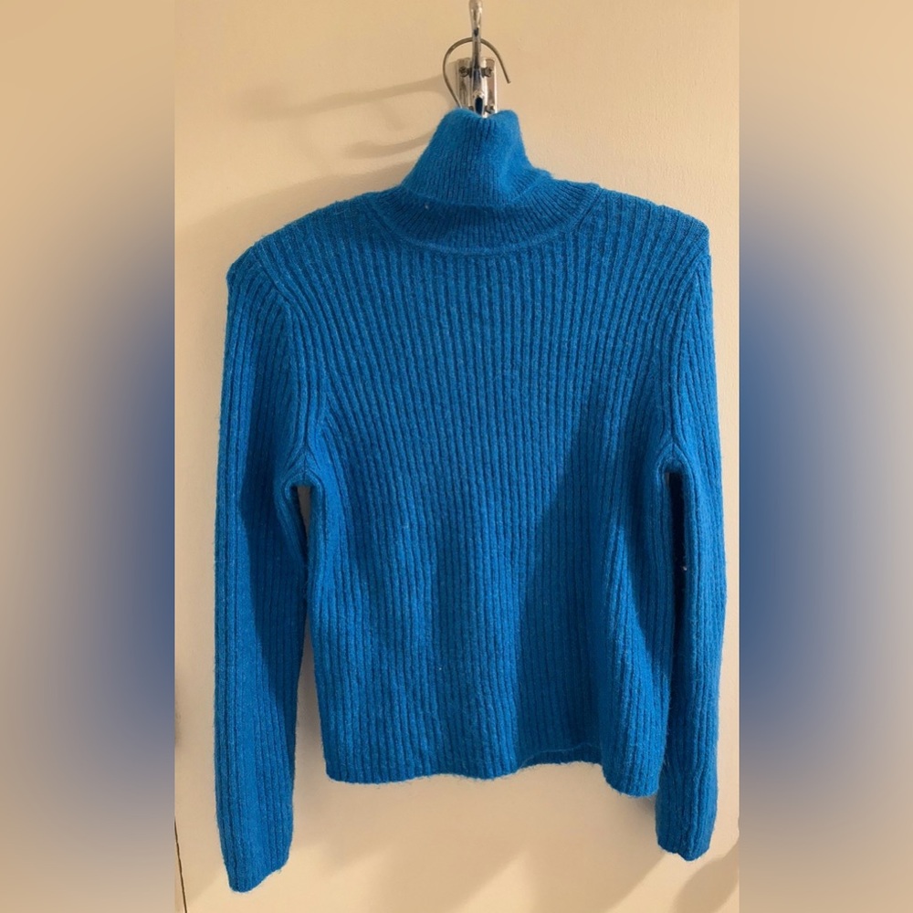 Mango Blue Turtleneck Sweater - Picture 3 of 6